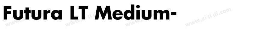 Futura LT Medium字体转换